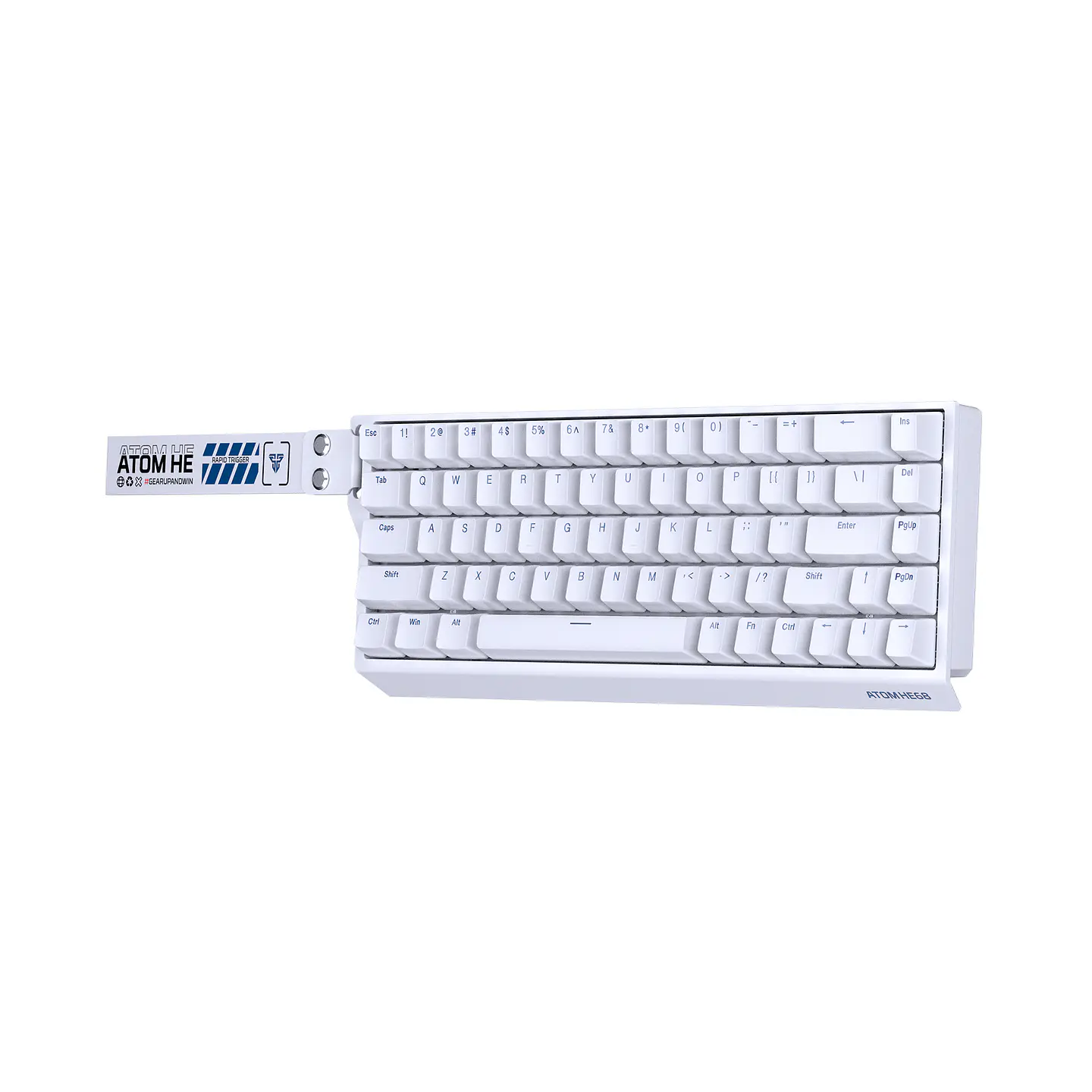 MK811 ATOM HE68 White Teclado Magnético 60% 8.000 Hz Layout USA 1
