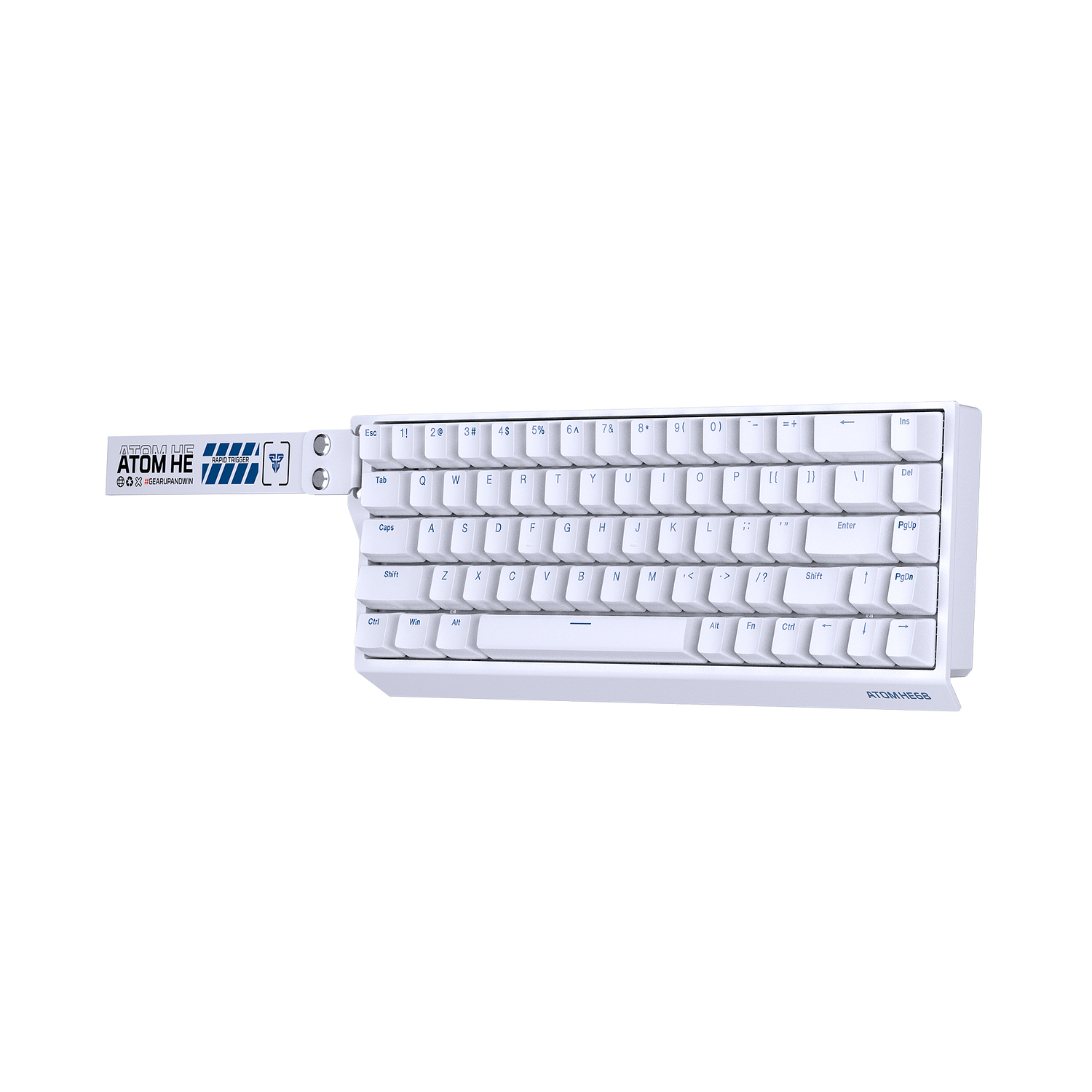 ATOM HE68 Teclado magnético MK811 White Edition 5