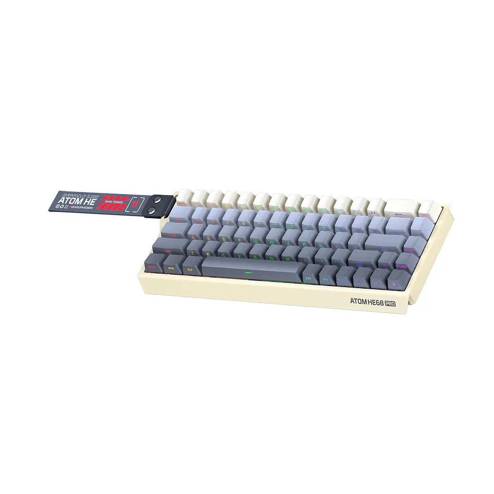 MK922 ATOM HE68 PRO Retro Teclado inalámbrico Magnético 60% 8.000 Hz Layout USA 3