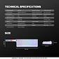 MK922 ATOM HE68 PRO Retro Teclado inalámbrico Magnético 60% 8.000 Hz Layout USA - Miniatura 19