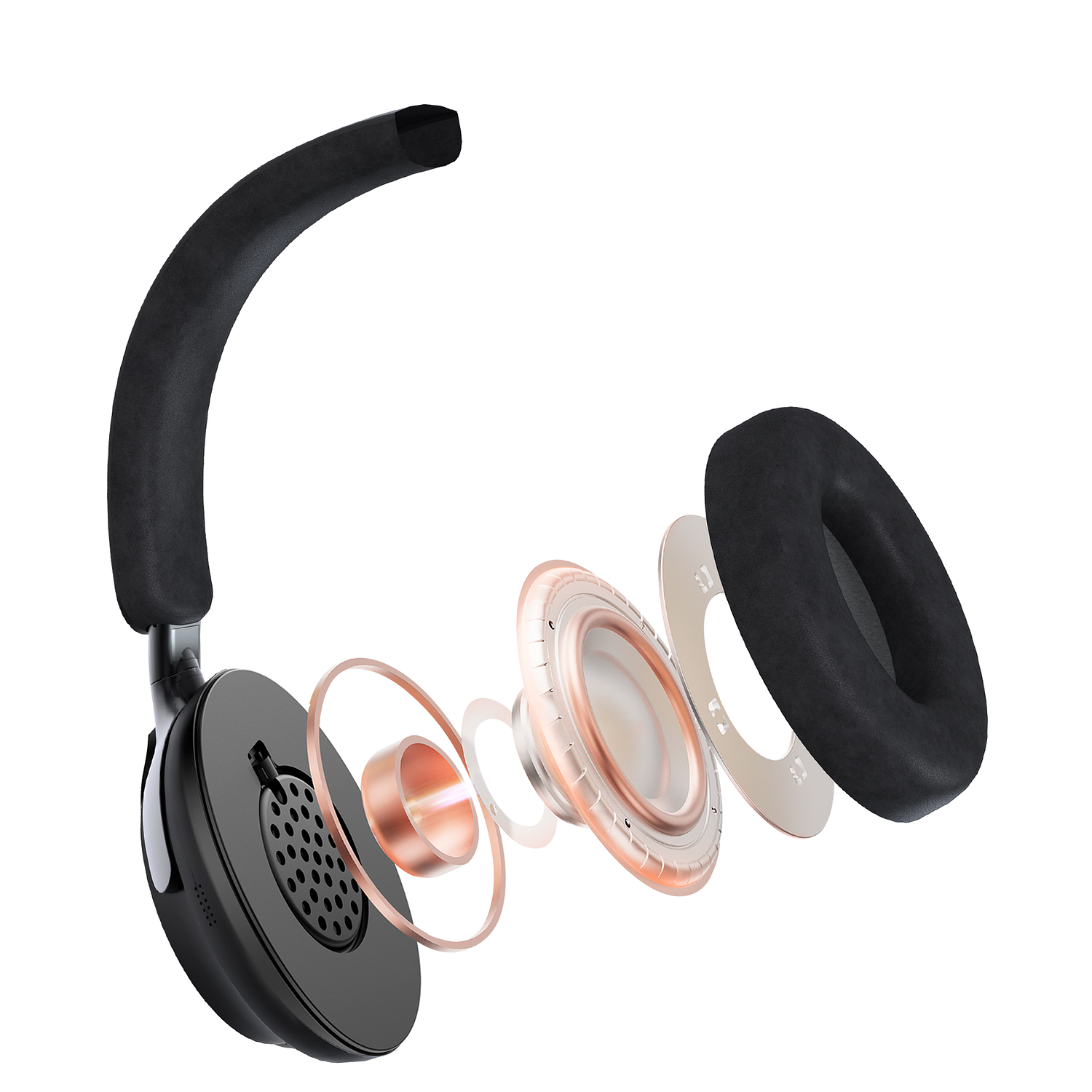 FLOW Audífono inalámbrico WH07 Black edition 7