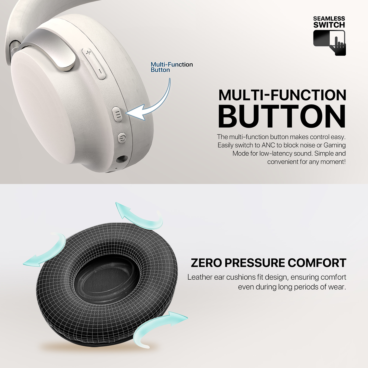 FLOW Audífono inalámbrico WH07 Grey 15