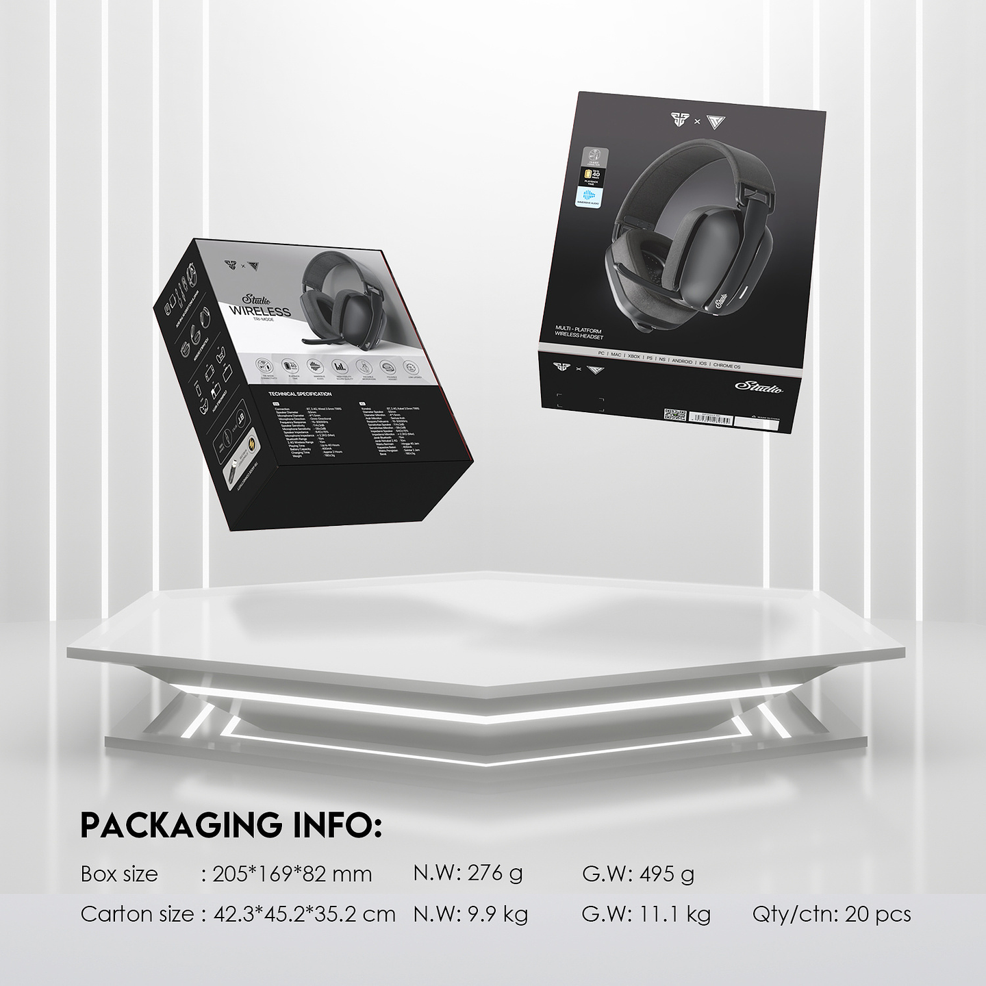 WHG03 STUDIO Black Audífonos Inalámbricos 7.1 Virtual 20