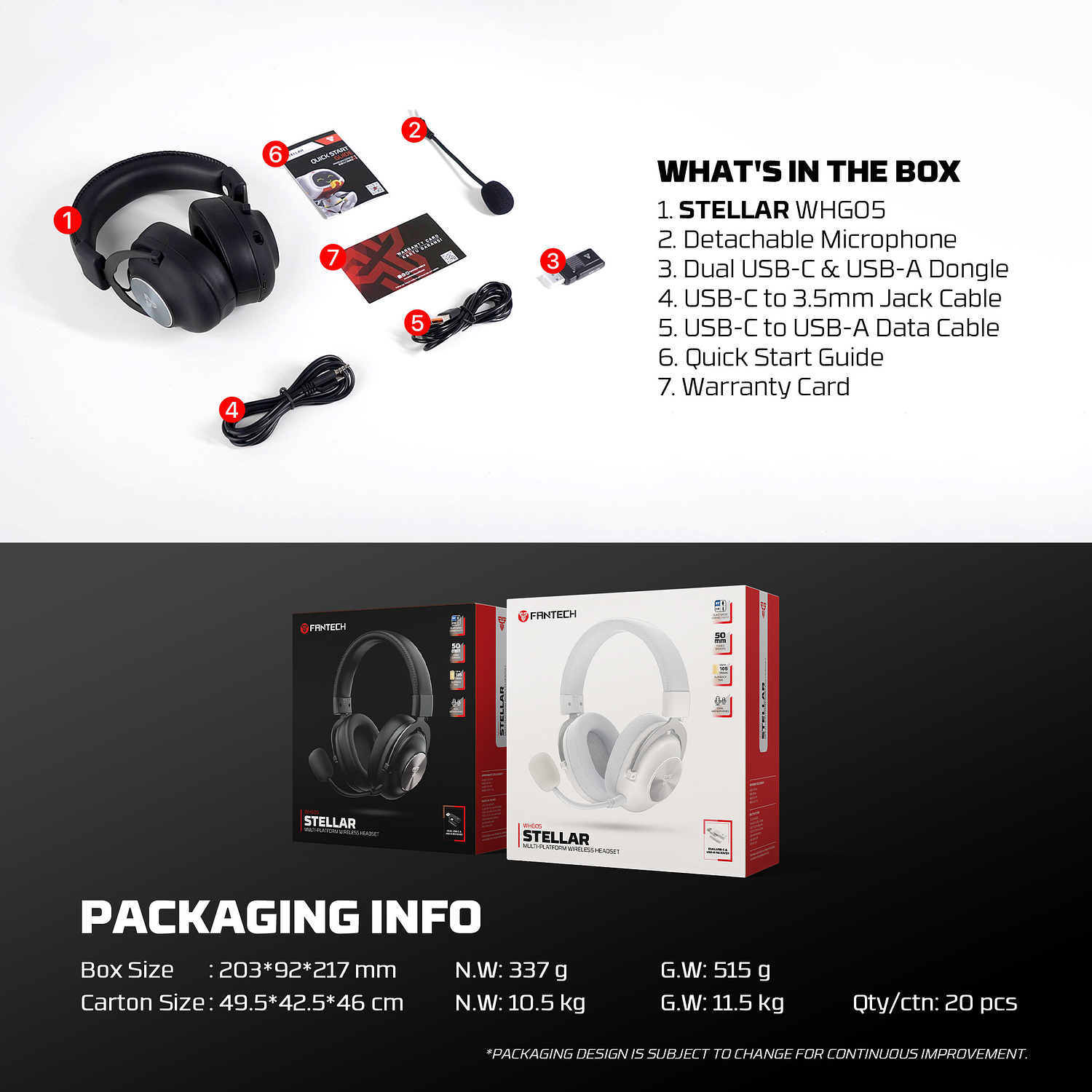 STELLAR Audífonos inalámbricos WHG05 Multiplataforma 19