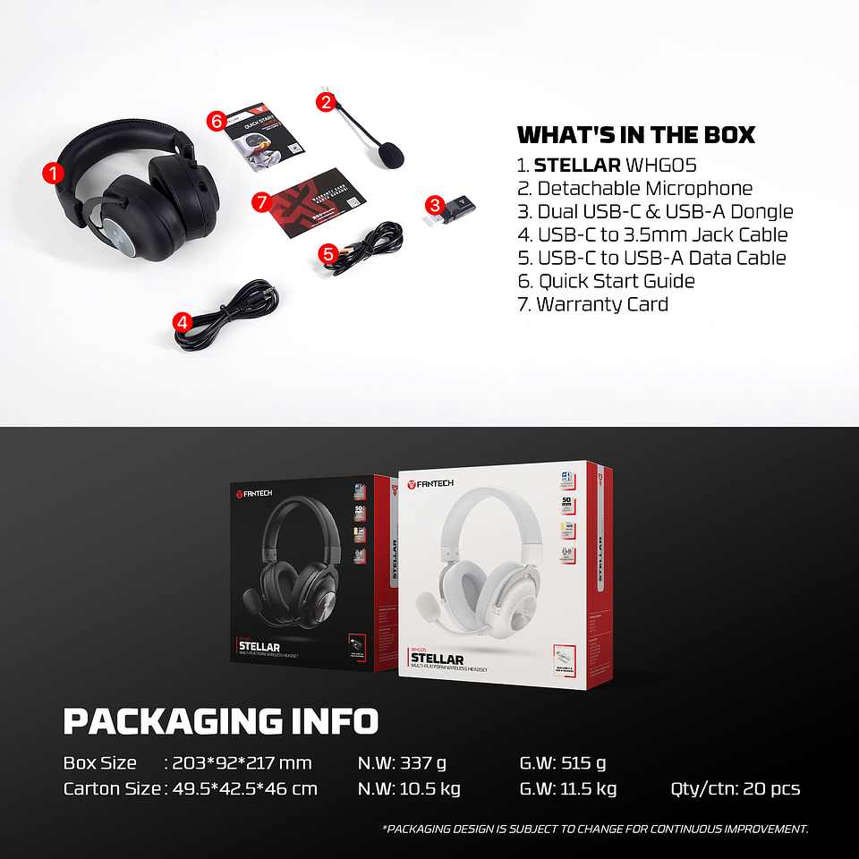 WHG05 STELLAR Black Audífonos Inalámbricos Multiplataforma 19