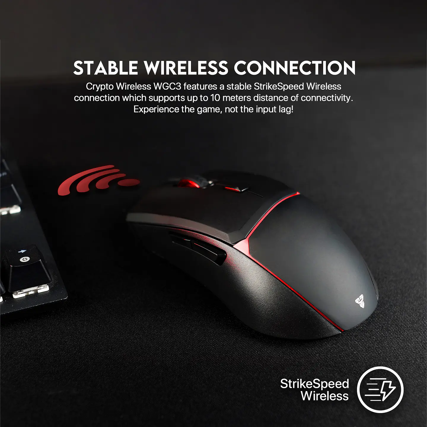 WGC3 CRYPTO White Gaming Mouse Inalámbrico 10.000 DPI 6