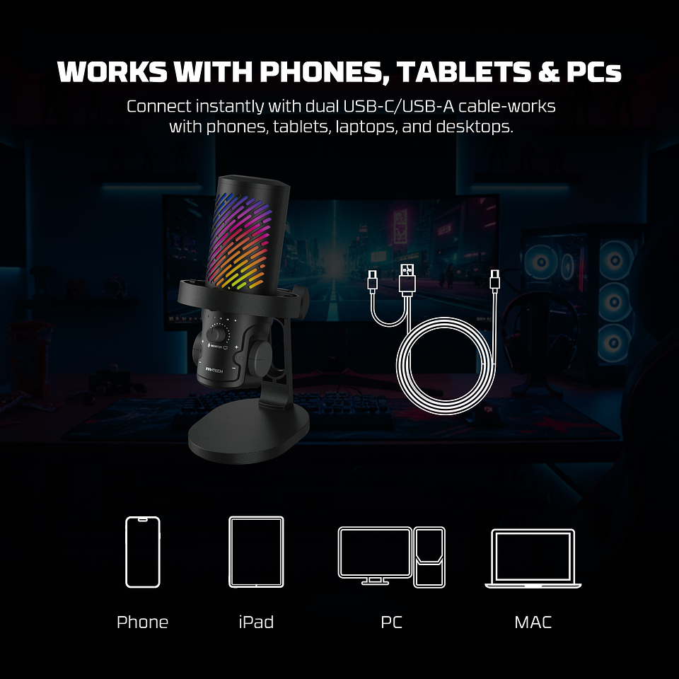 MCX04 LEVIOSA AURA Black Micrófono Profesional PC Cardioide Iphone Mac  11