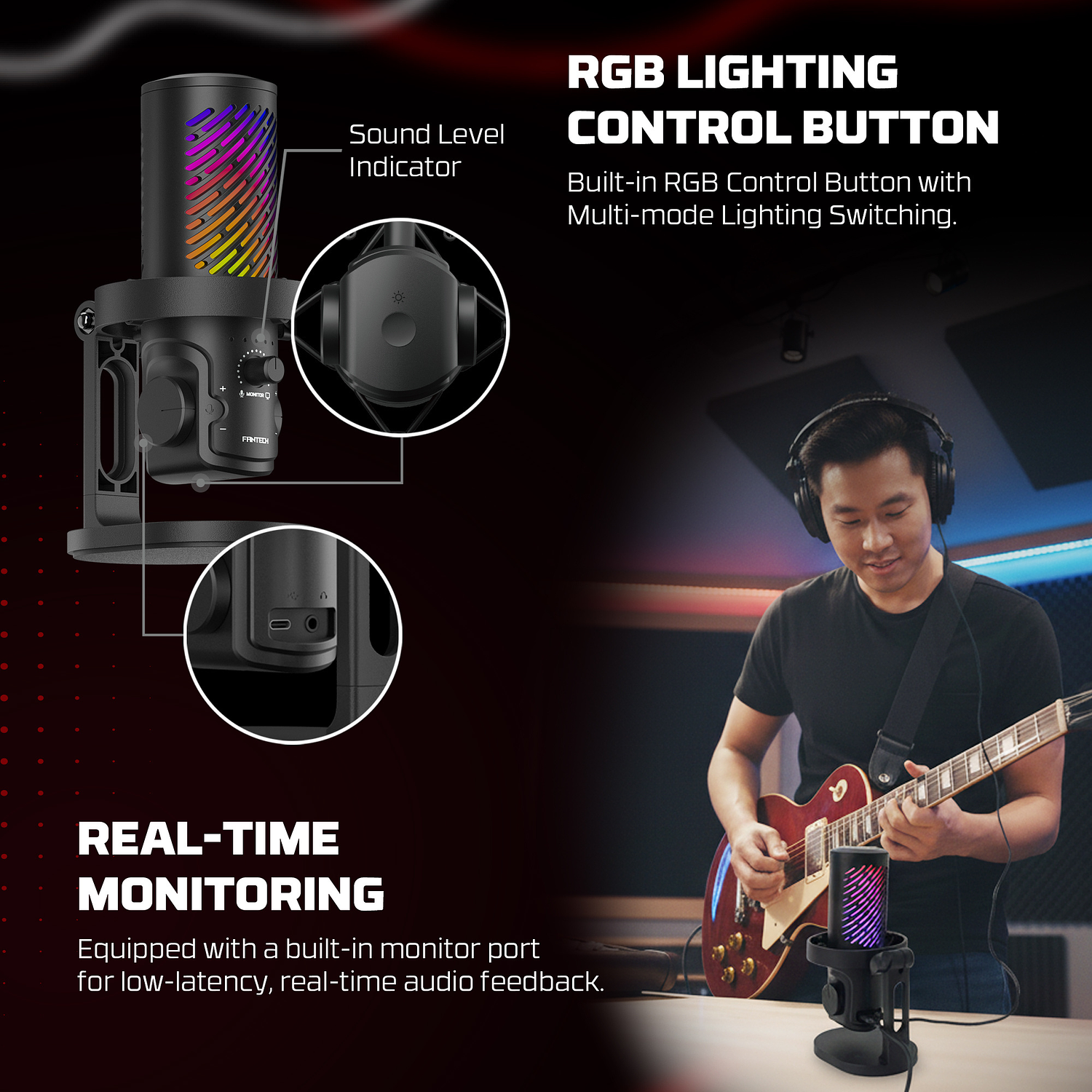 MCX04 LEVIOSA AURA Black Micrófono Profesional PC Cardioide Iphone Mac  7