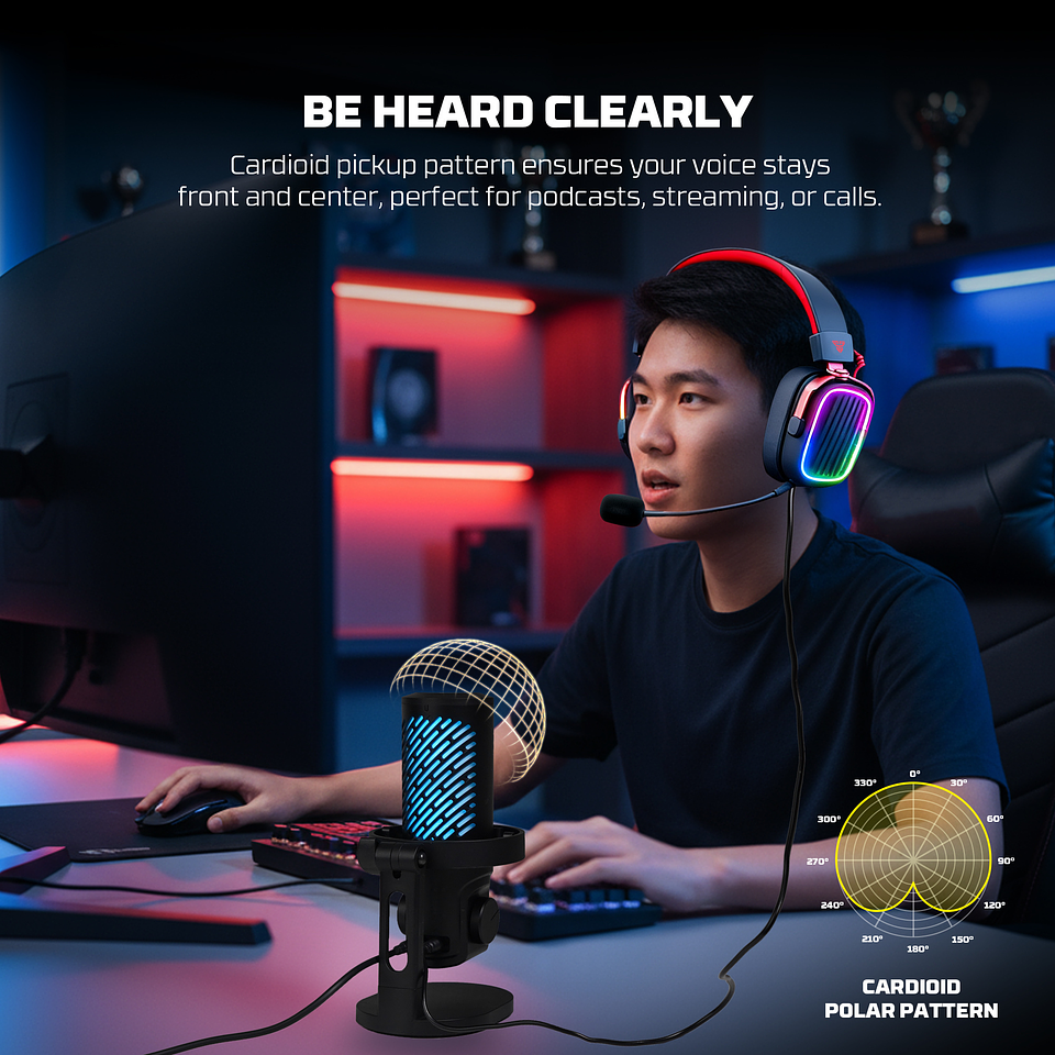 MCX04 LEVIOSA AURA Black Micrófono Profesional PC Cardioide Iphone Mac  9