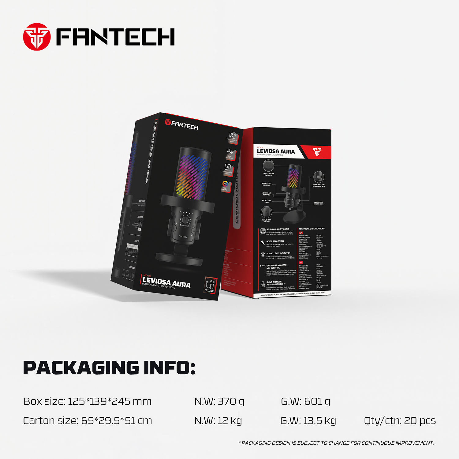 MCX04 LEVIOSA AURA Black Micrófono Profesional PC Cardioide Iphone Mac  16