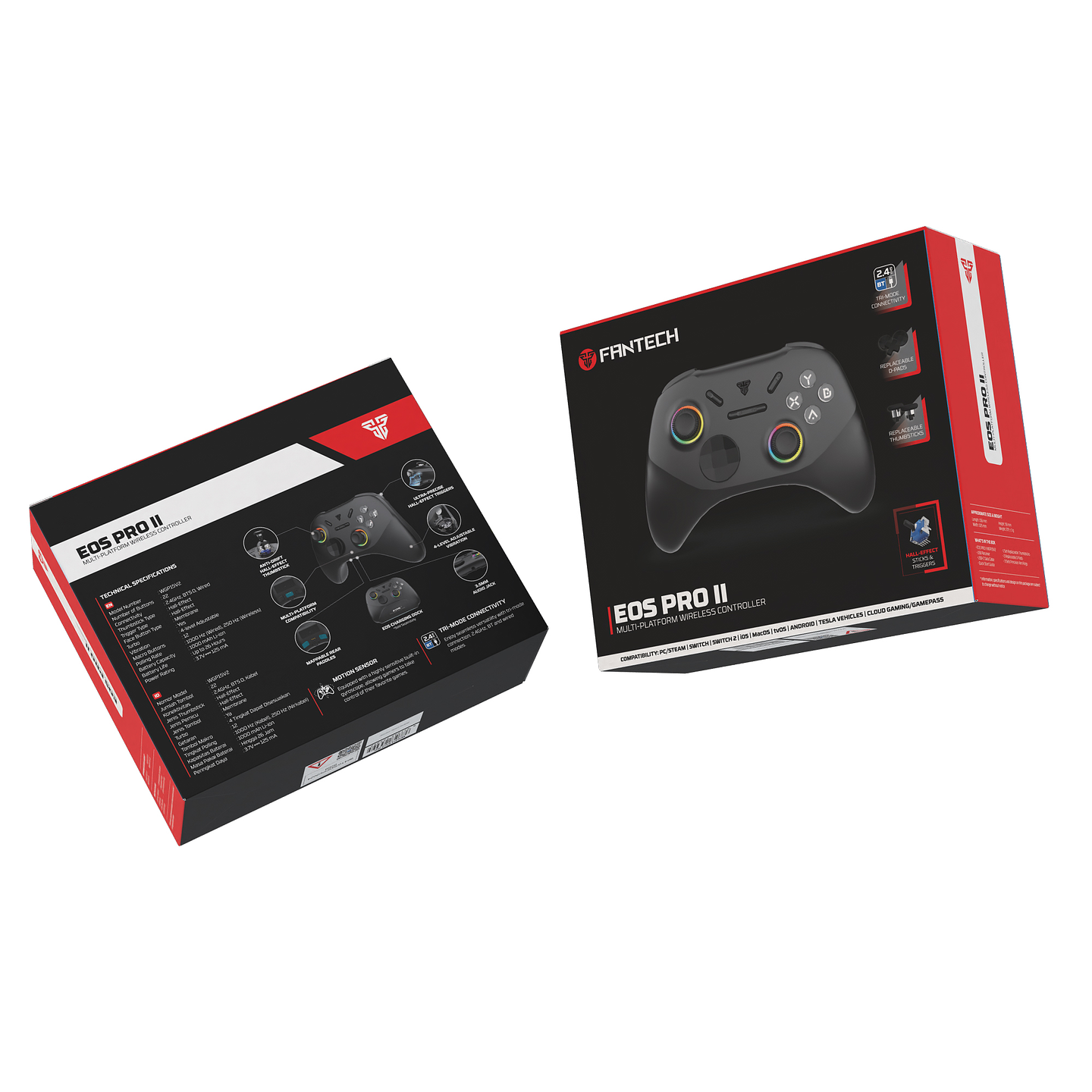 WGP15V2 EOS PRO II Black Control Inalámbrico Multiplataforma Android iOS MacOS Switch 30