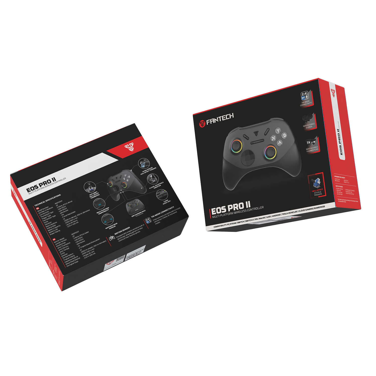 WGP15V2 EOS PRO II Black Control Inalámbrico Multiplataforma Android iOS MacOS Switch 30