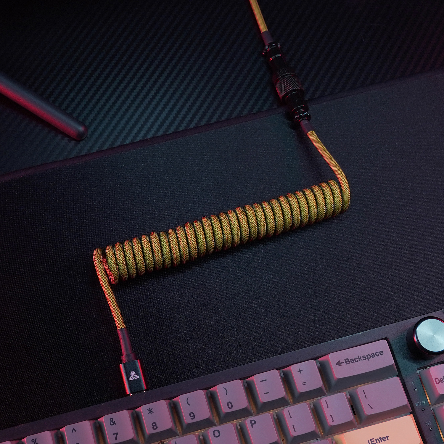 AC701 Yellow Cable Rizado USB C a USB A 9