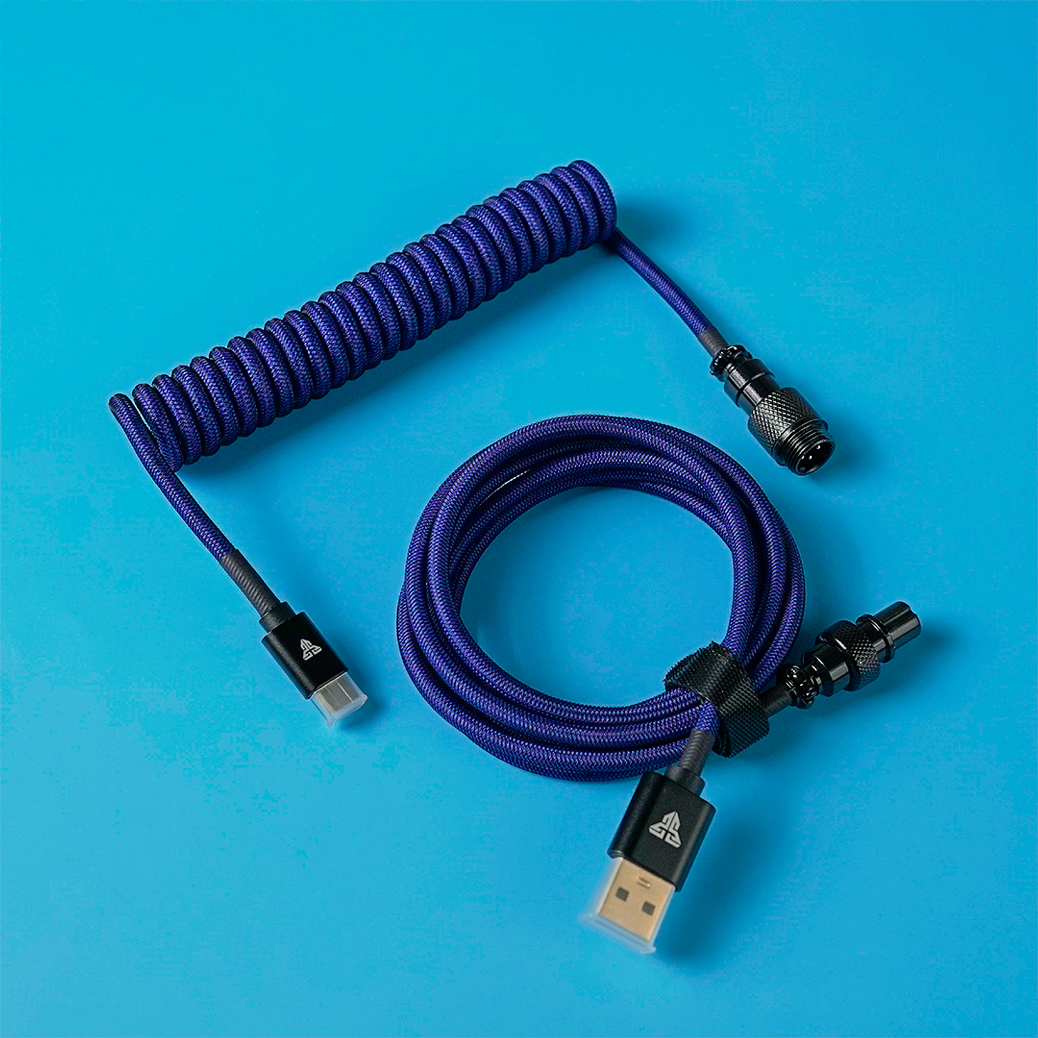 AC701 Blue Cable Rizado USB C a USB A 13