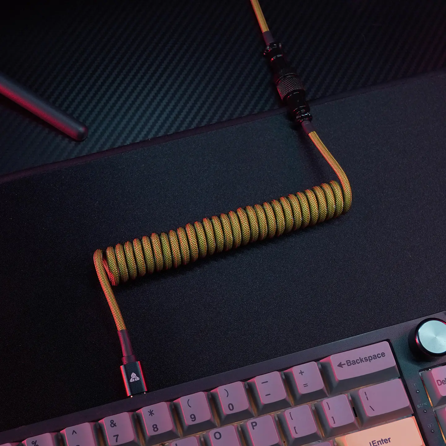 AC701 White Cable Rizado USB C a USB A 8