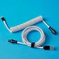 AC701 White Cable Rizado USB C a USB A - Miniatura 15