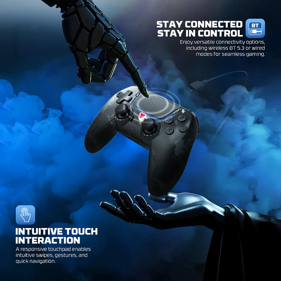 WGP16D NOVA II D Black Control Inalámbrico PS5 Nativo Multiplataforma PlayStation 16