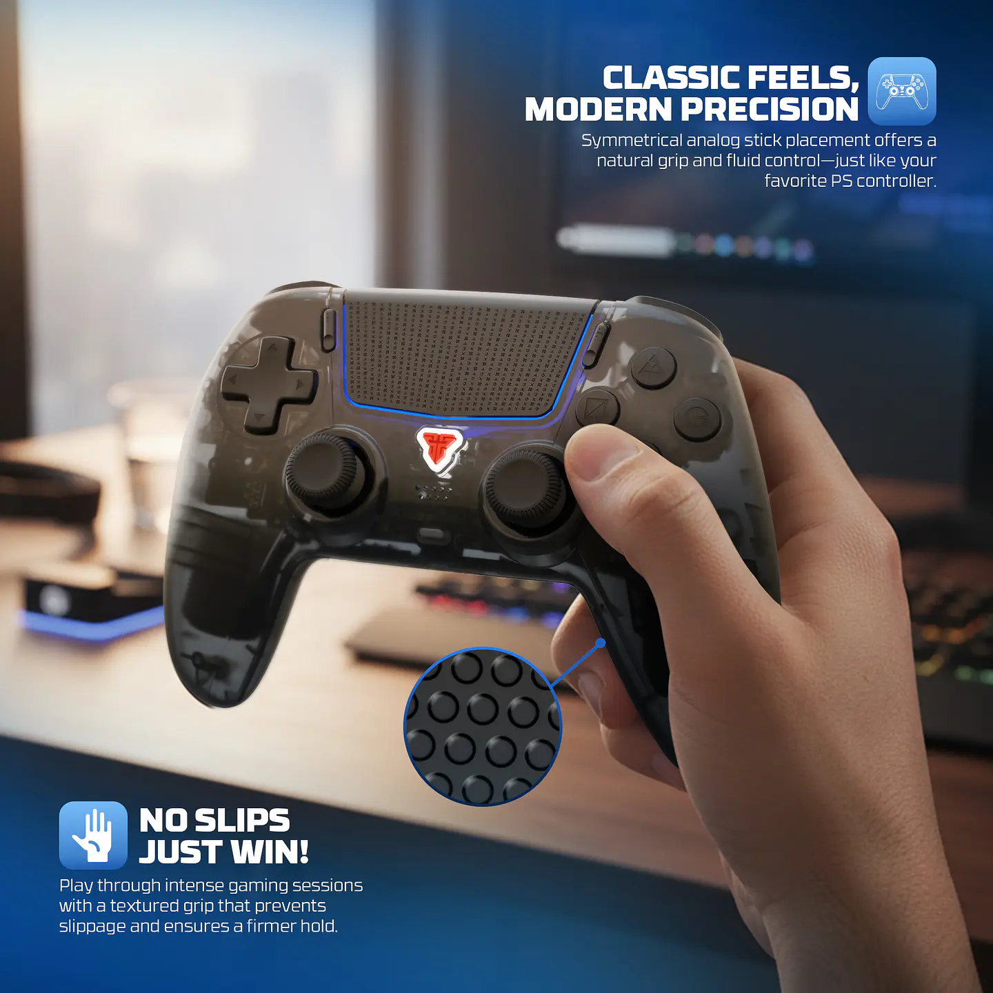 WGP16D NOVA II D Black Control Inalámbrico PS5 Nativo Multiplataforma PlayStation 13