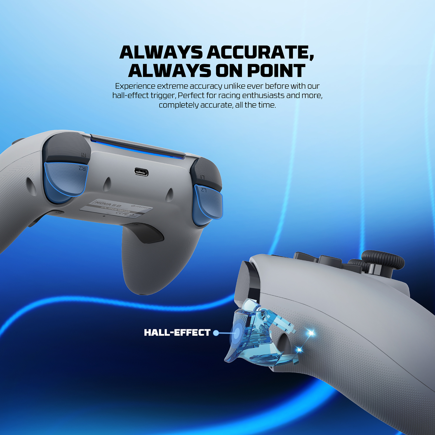 WGP16D NOVA II D Grey Control Inalámbrico PS5 Nativo Multiplataforma PlayStation 13