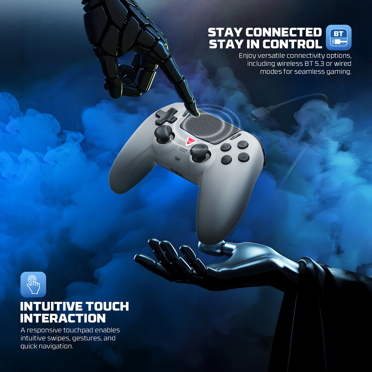 WGP16D NOVA II D Grey Control Inalámbrico PS5 Nativo Multiplataforma PlayStation 17