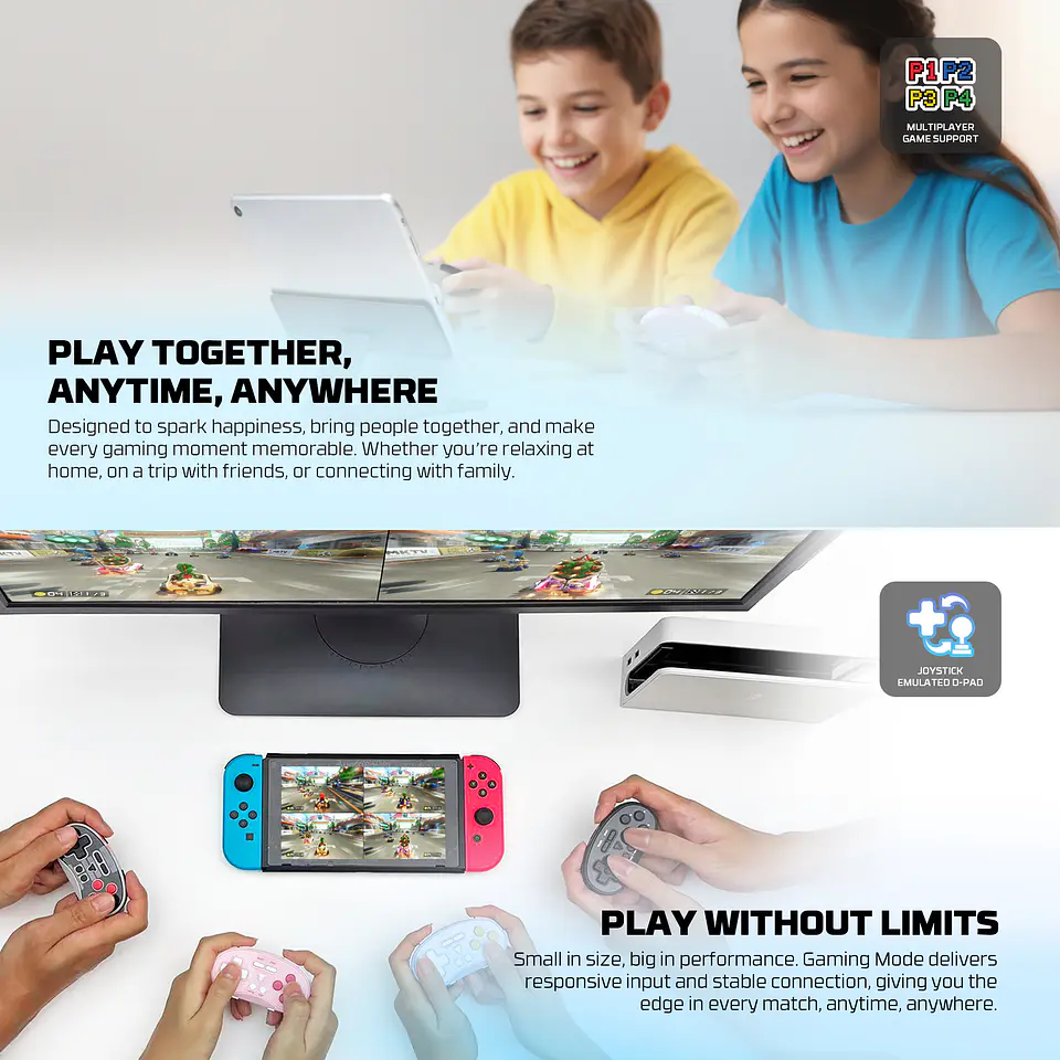 WGP17 EOS MINI Mochi Blue Control inalámbrico de bolsillo Multiplataforma Nintendo Switch 12