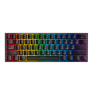 MK857 MAXFIT61 Black Teclado Mecánico 60% Layout USA