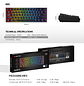 MK857 MAXFIT61 Black Teclado Mecánico 60% Layout USA - Miniatura 12
