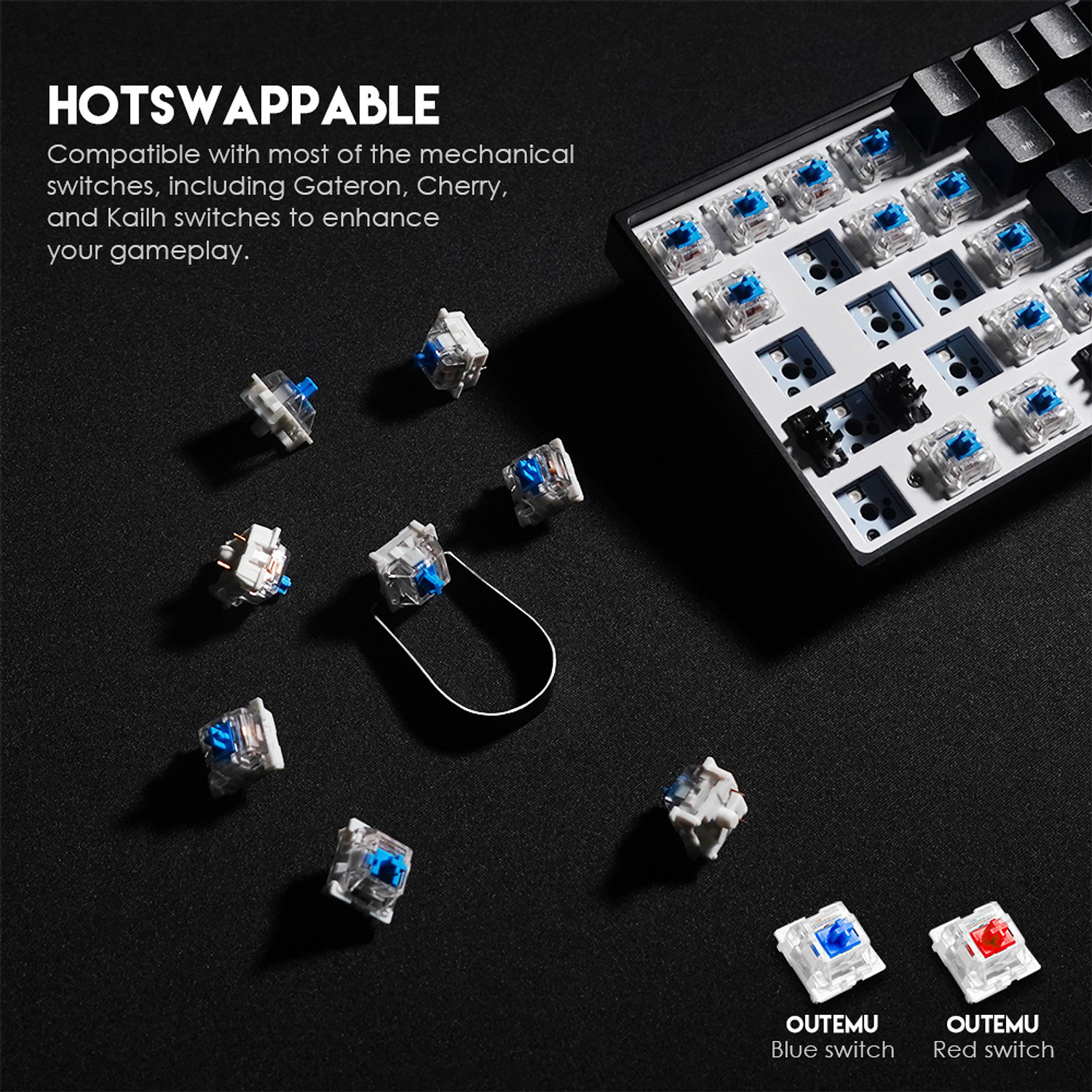 MK857 MAXFIT61 Black Teclado Mecánico 60% Layout USA 5