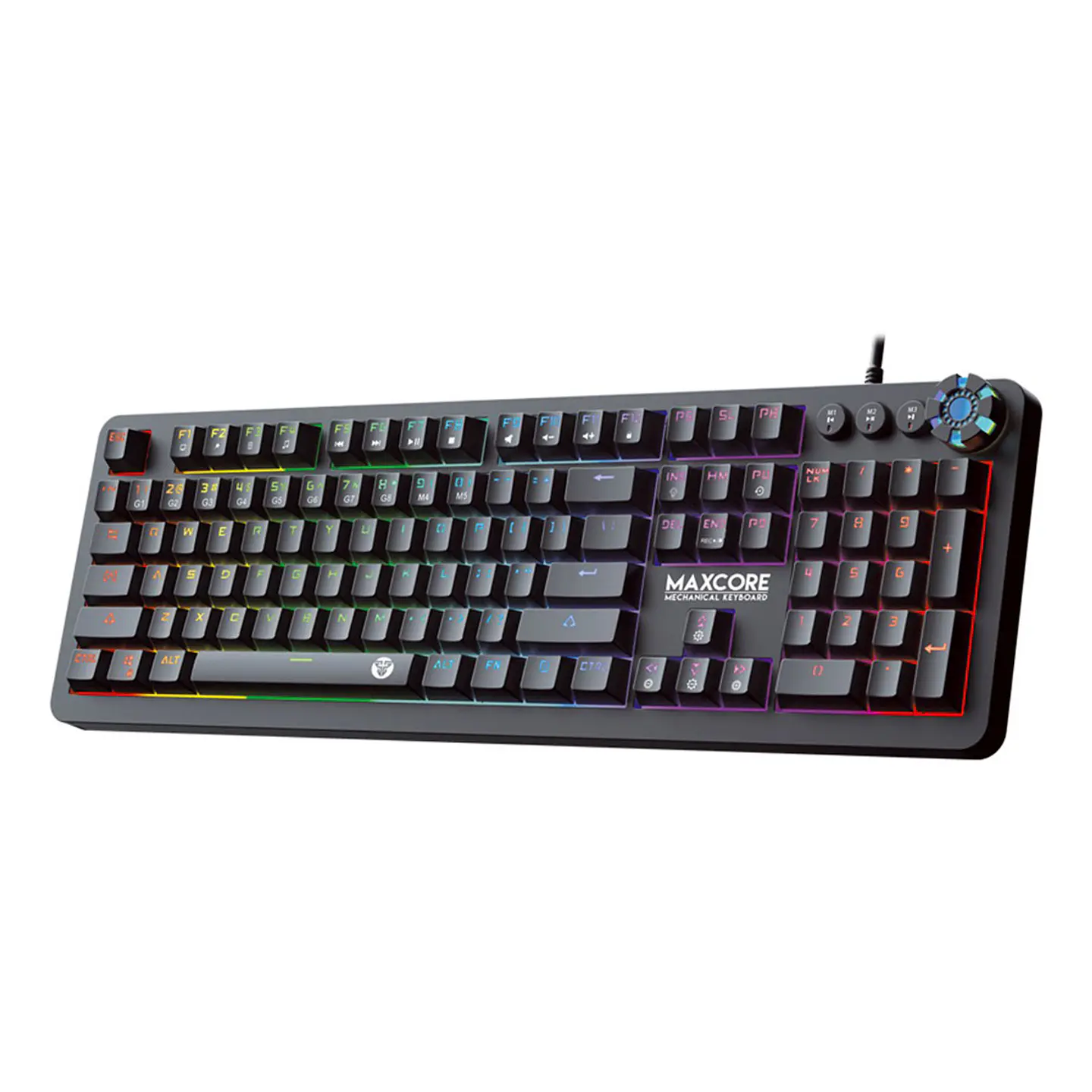 MK852 MAXCORE Black Teclado Mecánico 100% Layout USA 3