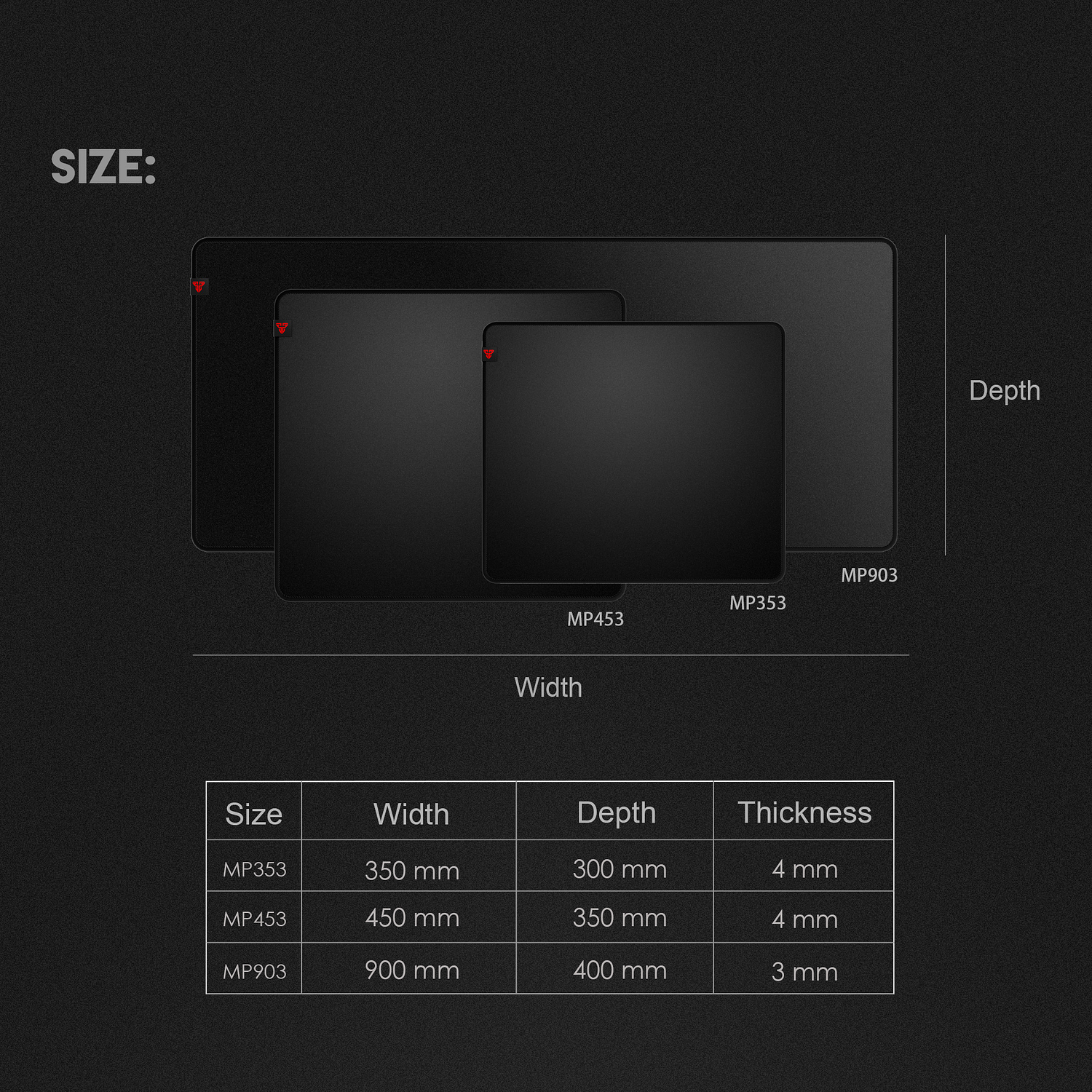 MP453 AGILE Black Mousepad Talla L Mix Edition 7