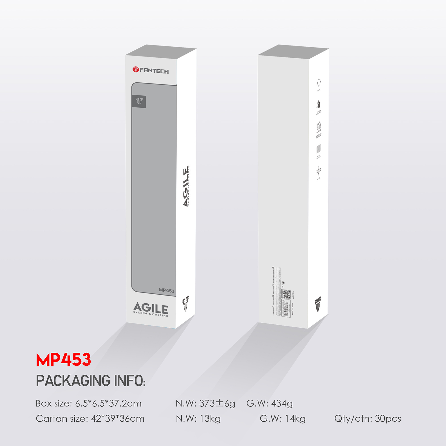 MP453 AGILE Grey Mousepad Talla L Mix Edition 14