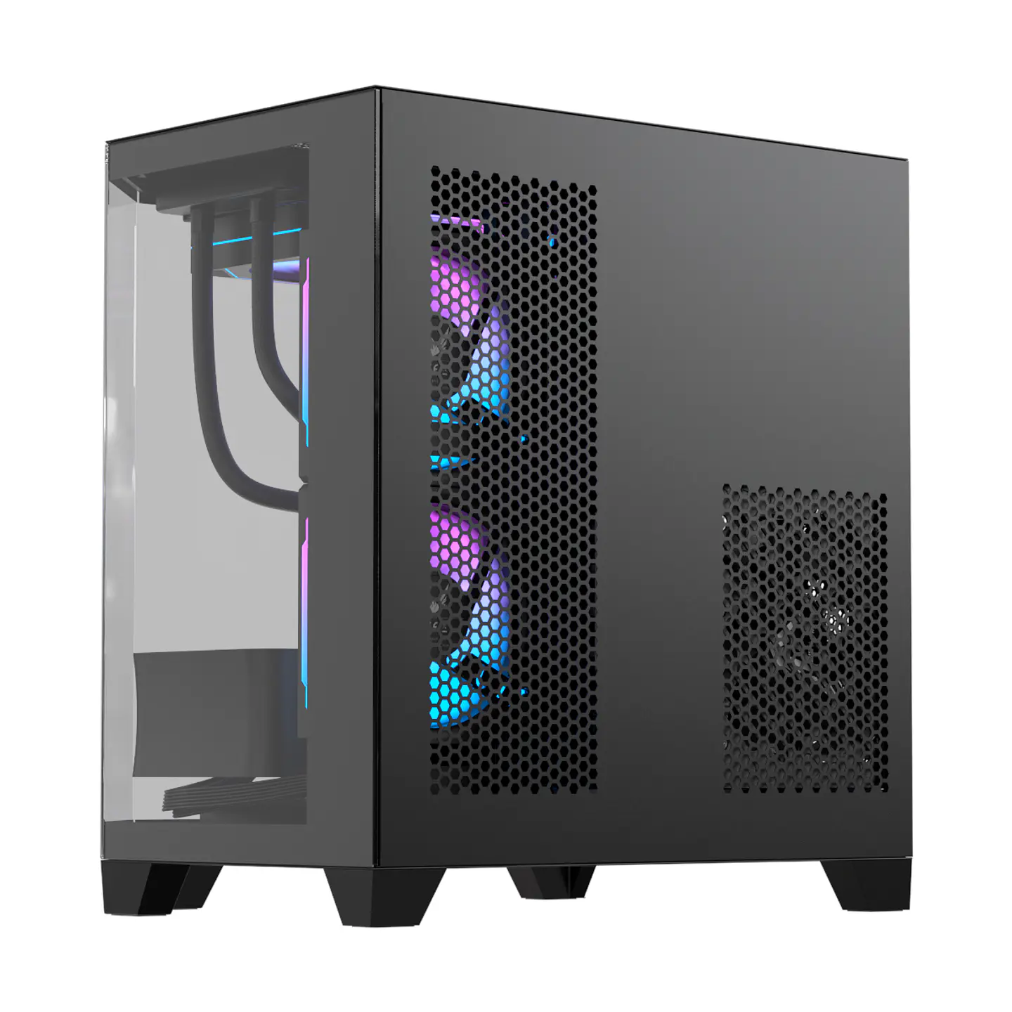 Crystal Z6M Floe Black Gabinete PC + 3 Ventiladores ARPW 6