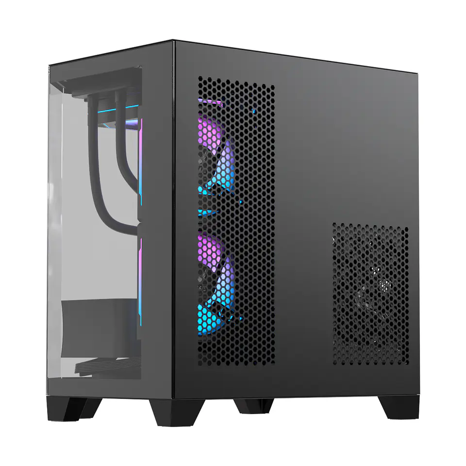 Crystal Z6M Floe Black Gabinete PC + 3 Ventiladores ARPW 6