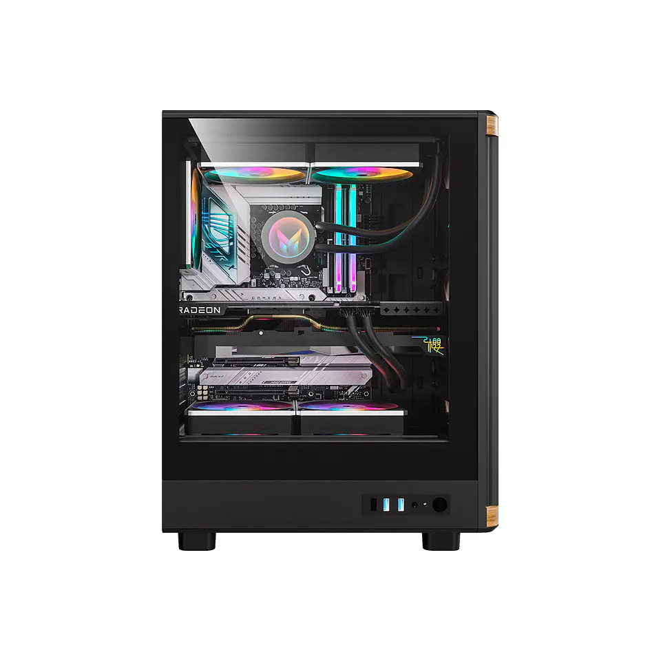 Timberline T1 Black Gabinete PC + 4 Ventiladores RGB 3