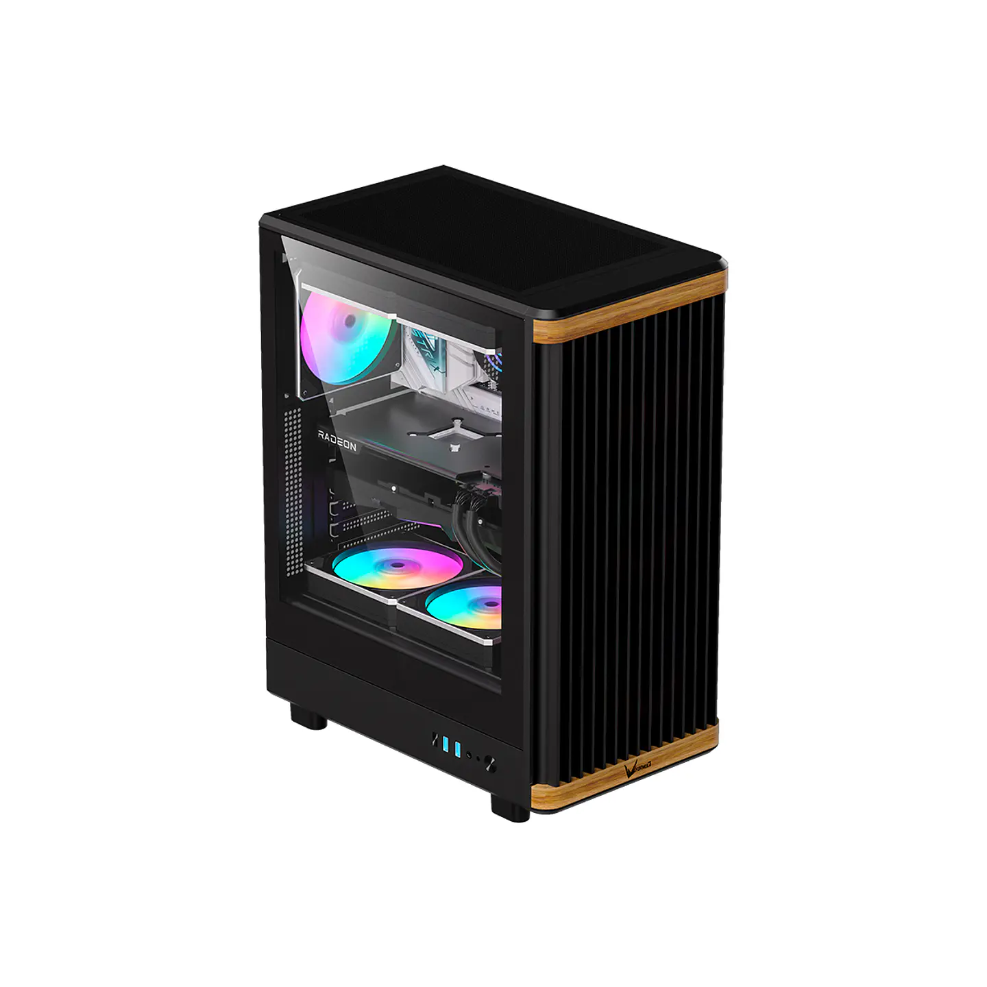 Timberline T1 Black Gabinete PC + 4 Ventiladores RGB 2