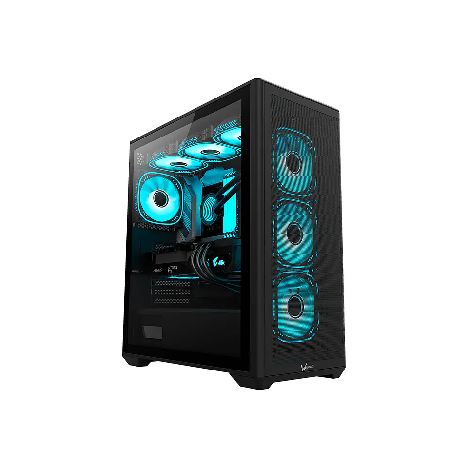 Air Flow G5 Plus Black Gabinete PC + 4 Ventiladores ARPW 1
