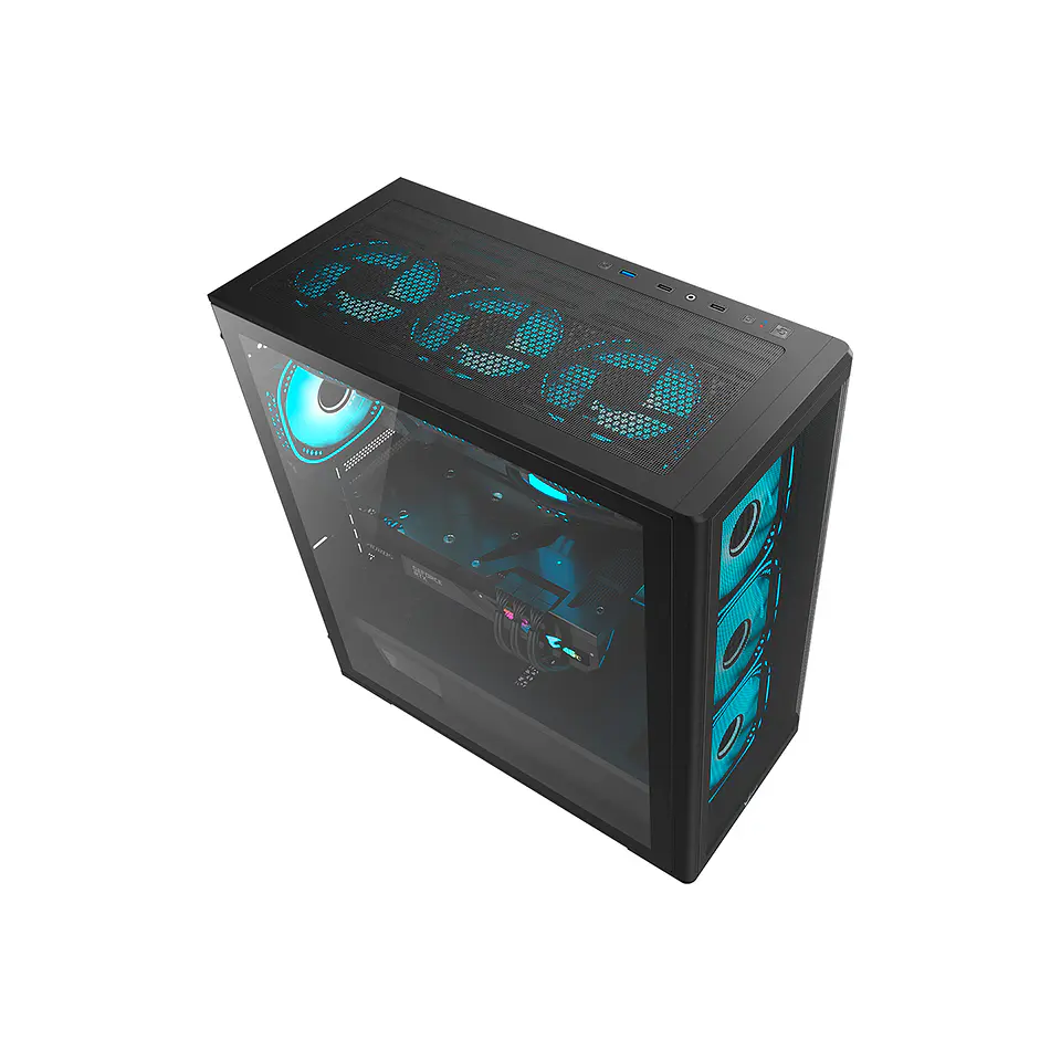 Air Flow G5 Plus Black Gabinete PC + 4 Ventiladores ARPW 3