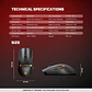 WG7DV2RD CRYPTO II White Mouse Inalámbrico 12.000 DPI - Miniatura 13