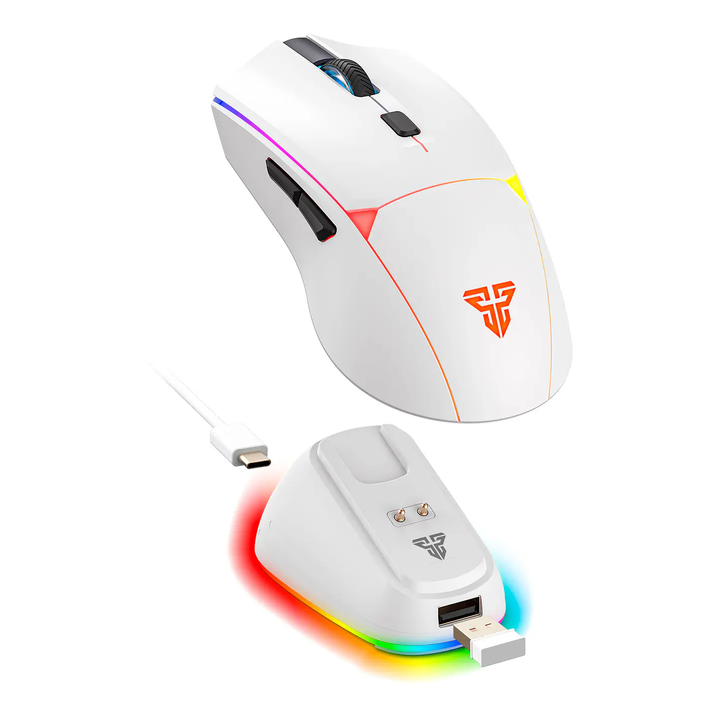 WG7DV2RD CRYPTO II White Mouse Inalámbrico 12.000 DPI 1