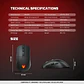 WG9RD KANATA Wireless Blue Mouse inalámbrico 12.000 DPI con dock de carga RGB - Miniatura 14