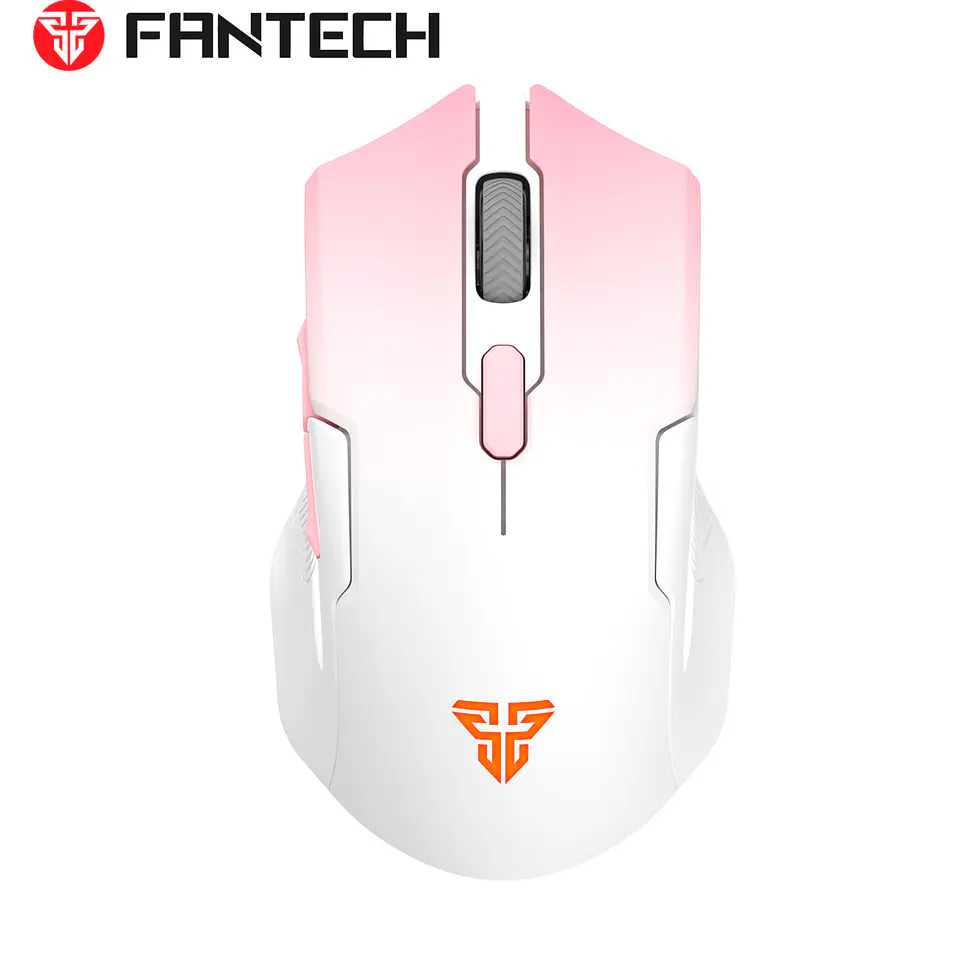 WG11V2RD Cruiser II Pink Mouse inalámbrico 2.400 DPI con dock de carga RGB 3