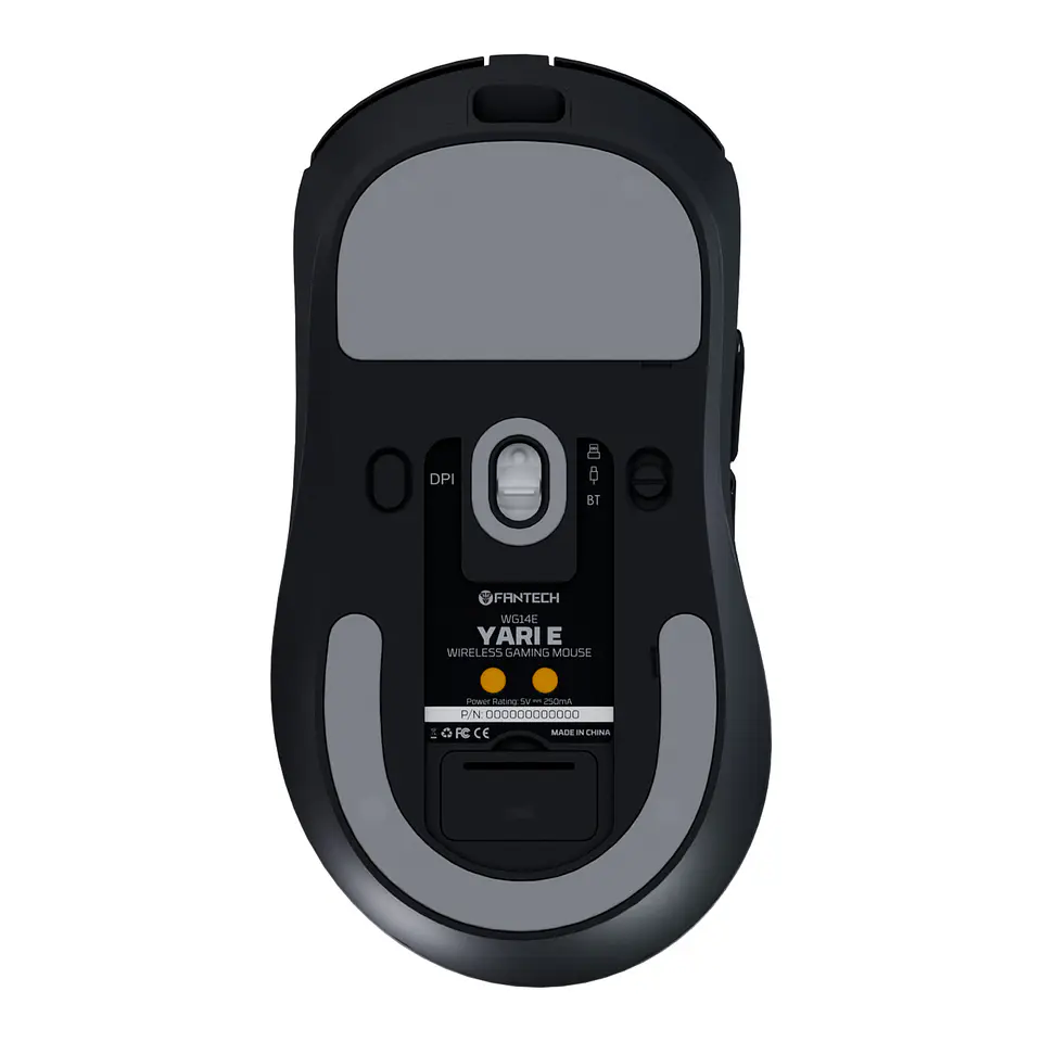 WG14E YARI E Black Mouse inalámbrico 12.000 DPI 300 IPS 35G 1000 MHz con dock de carga RGB 5