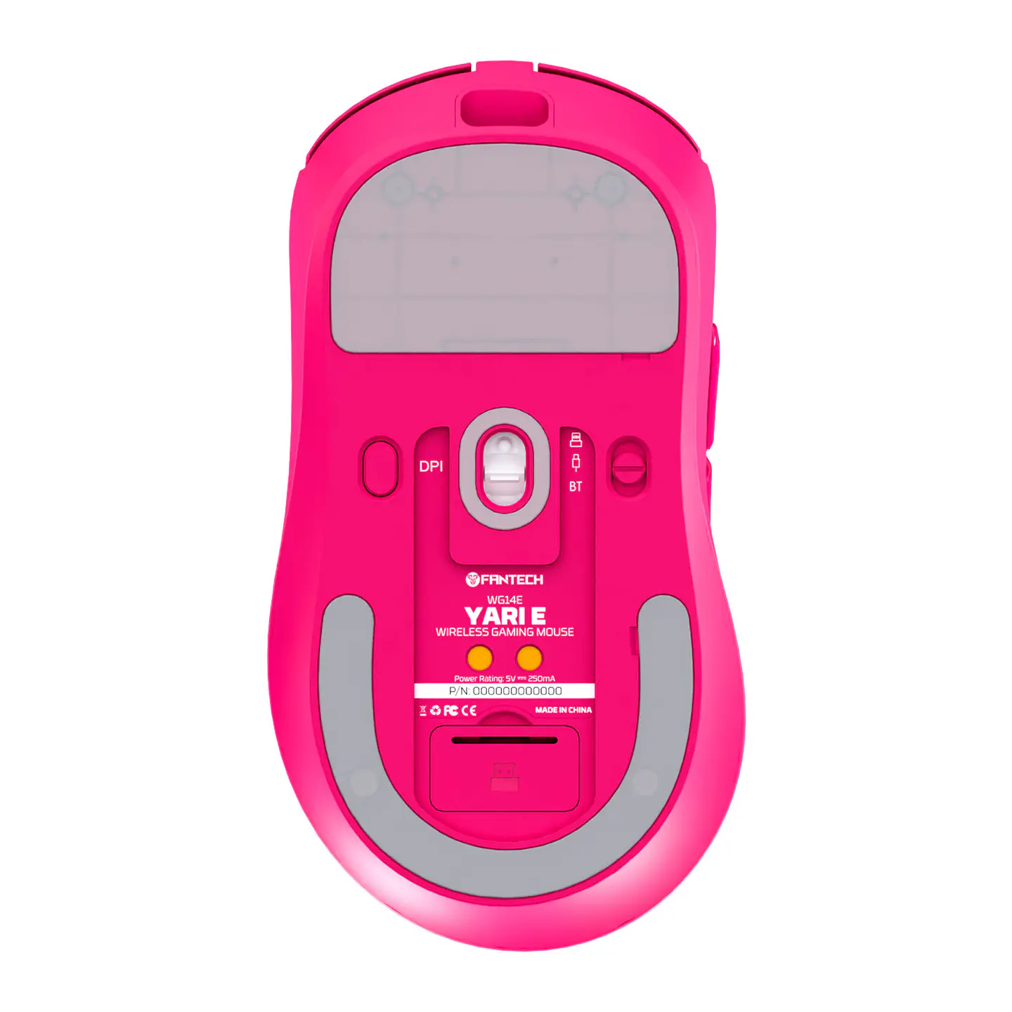WG14E YARI E Rosie Pink Mouse inalámbrico 12.000 DPI 300 IPS 35G 1000 MHz con dock de carga RGB- COPIA 5