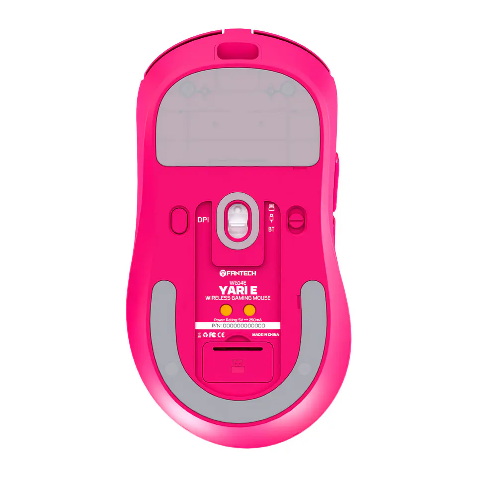 WG14E YARI E Rosie Pink Mouse inalámbrico 12.000 DPI 300 IPS 35G 1000 MHz con dock de carga RGB- COPIA 5