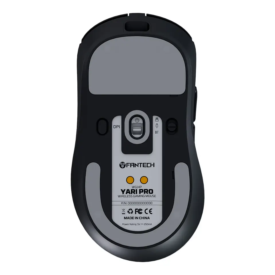 WG14P YARI PRO Black Mouse Inalámbrico 42.000 DPI 8.000 MHz con dock de carga RGB 5