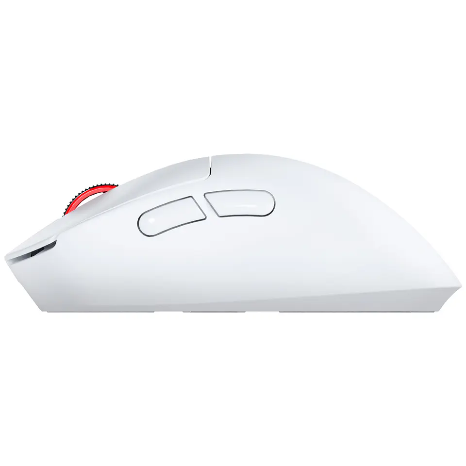 WG14P YARI PRO White Mouse Inalámbrico 42.000 DPI 8.000 MHz con dock de carga RGB 8