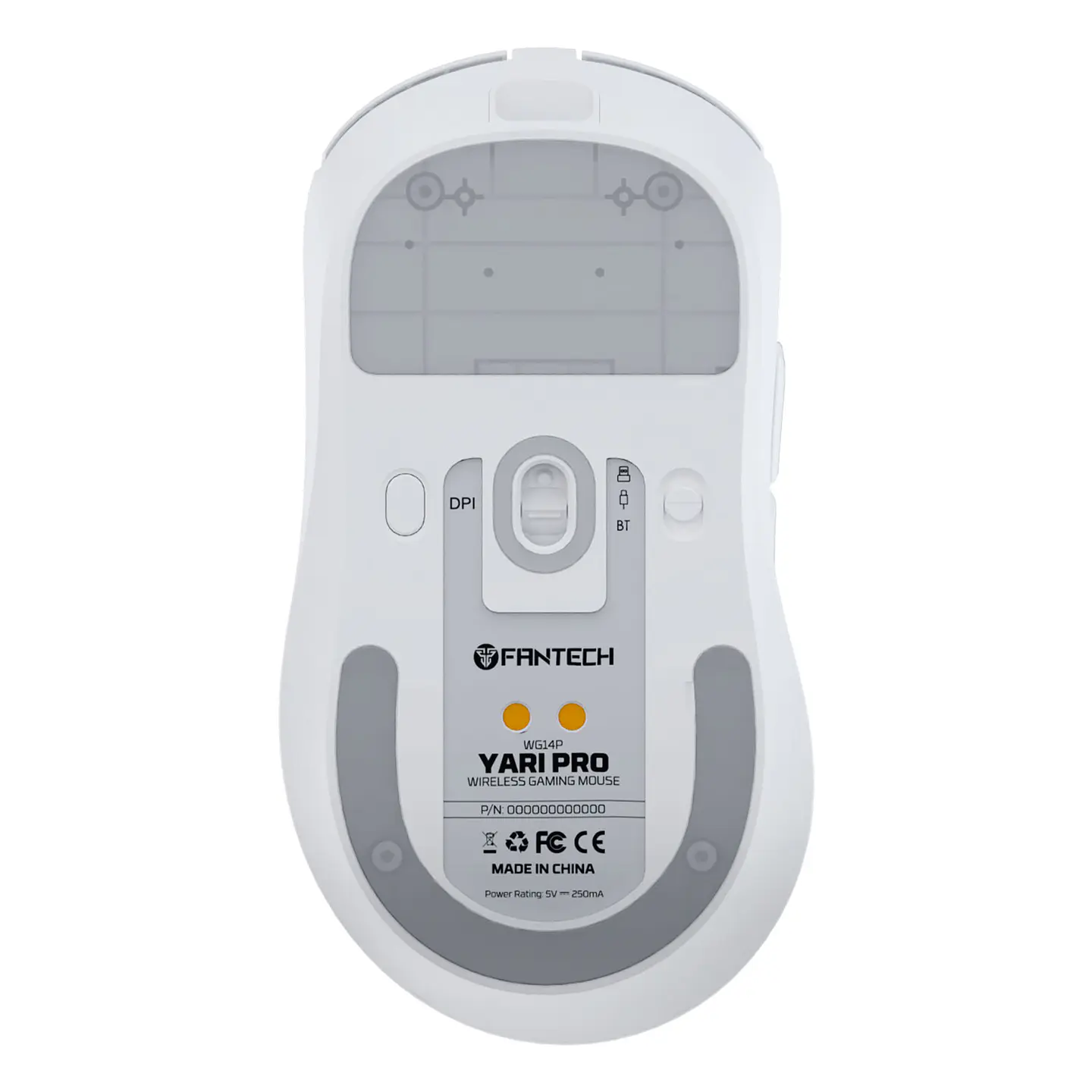 WG14P YARI PRO White Mouse Inalámbrico 42.000 DPI 8.000 MHz con dock de carga RGB 9