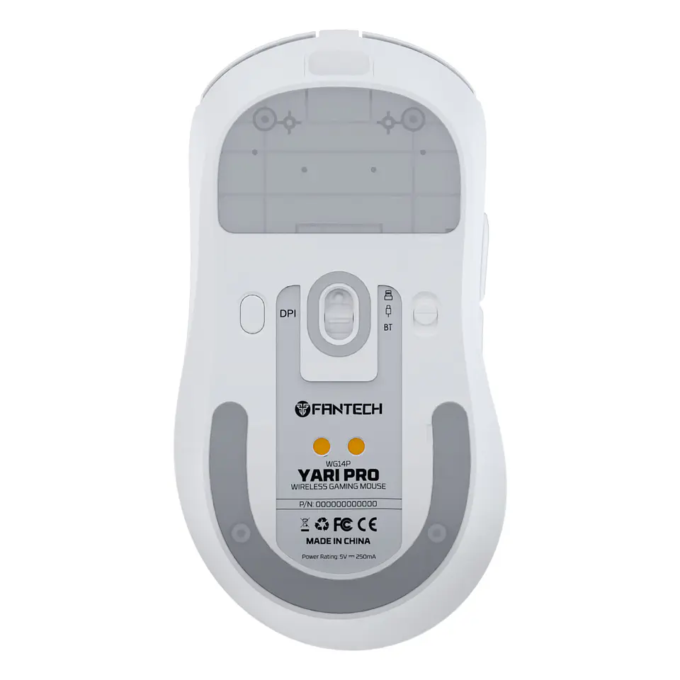 WG14P YARI PRO White Mouse Inalámbrico 42.000 DPI 8.000 MHz con dock de carga RGB 9
