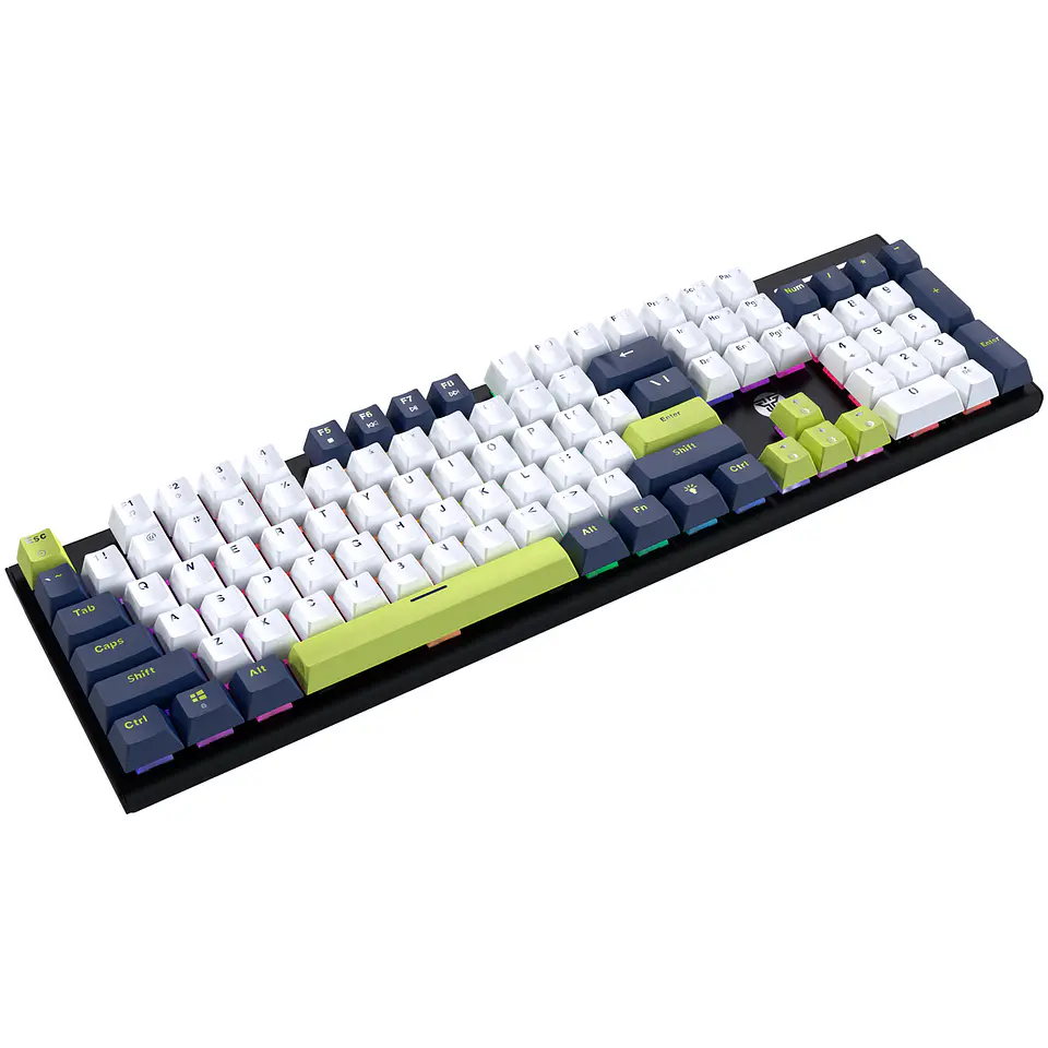 MK878s ATOM104S Mori White Teclado mecánico 100% Hot-Swappable Layout USA 2