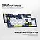 MK878s ATOM104S Mori Blue Teclado mecánico 100% Hot-Swappable Layout USA - Miniatura 12